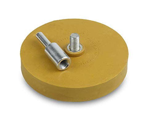 Abn Rubber Eraser Wheel & Drill Adapter - Pinstripe, Double Sided