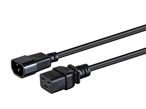 Monoprice Power Cord - IEC 60320 C14 to IEC 60320 C19, 15 Amp, 1875 Watt, 100-2…