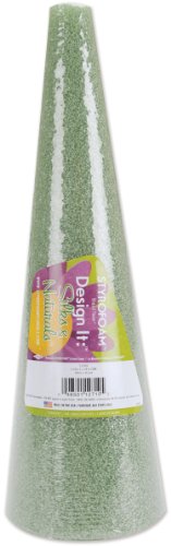 FloraCraft Styrofoam Cone: 12x4 Green