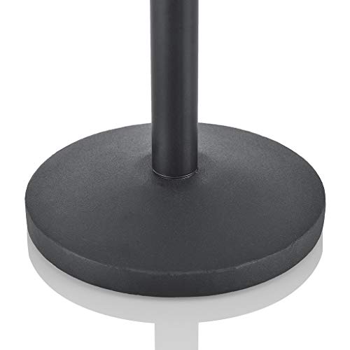 2 Pack Universal Desktop Microphone Stand Knob Structure Heavy Iron Base Adjustable Tabletop MIC Stand with Microphone Clip Black - Thumbnail 5