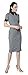 Marycrafts Women's Contrast Short Sleeve Collar Midi Dress Work Office