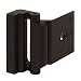 Defender Security Bronze U 11126 Door Reinforcement Lock - Add Extra, High Security to Your Home and Prevent Unauthorized Entry - 3" Stop, Aluminum Construction Anodized Finish