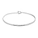 chelseachicNYC Inspirational Mantraband Bracelet (Just Dance-Silver)