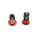 iParaAiluRy Bike Bar End Plugs Handsome Universal Rubber Sponge Aluminum Handlebar Plug (1 Pair, Out Dia. 23mm/28mm, Black/Blue/Golden/Gray/Green/Red)
