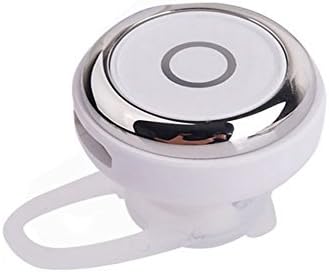 Wireless Fashion Stylish Mini Bluetooth 4.0 Earphone Stereo headphone earbuds earpods Handsfree Calling For Cell phones iPhone iPad Samsung Xiaomi Sony Lenovo HTC LG and Most Smartphones (White)