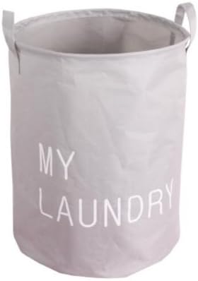 Foldable Laundry Basket Polyester Storage Bag Hamper Waterproof Toys Organizer Tidy Clothes Holder White - intl