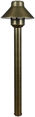 LUMiON Classic Mini Stem Antique Brass Outdoor Landscape Garden Path Light LED Lamp
