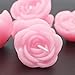 AQUEENLY Floating Candles, Pink Rose-Shaped Flower Candles for Wedding, Party, Home Decor, 12 Piece