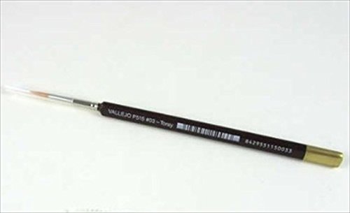 Vallejo Round Toray Brush 3 with Triangular Handle Model Kit
