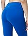 TSLA Yoga Pants Mid-Waist/High-Waist Tummy Control w Side/Hidden Pocket Series, Yogabasic Aerisoft(fyp72) – Blue, Small [Size 6-8_Hip37-39 Inch]thumb 4