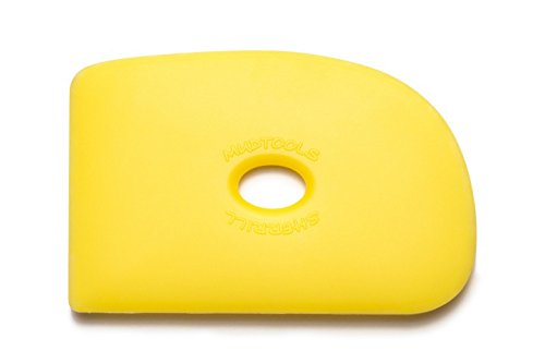 Sherrill Mudtools Shape 2 Polymer Rib for Pottery and Clay Artists, Yellow Color Soft