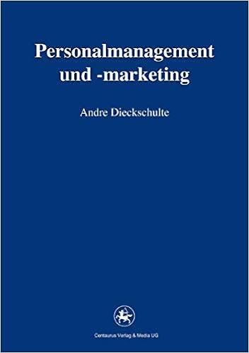 Personalmanagement Und Marketing Reihe Wirtschaftswissenschaften Dieckschulte Andre Amazon De Bucher