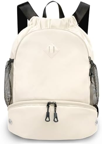 Amazon.com | RHDZO Drawstring Backpack Sports Gym Bag with Shoe