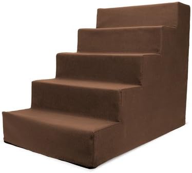 Homebase High Density Foam 5 Step Pet Stair, Brown