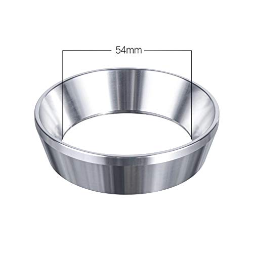 54mm Espresso Dosing Funnel, MATOW Stainless Steel Coffee Dosing Ring Compatible with 54mm Breville Portafilter