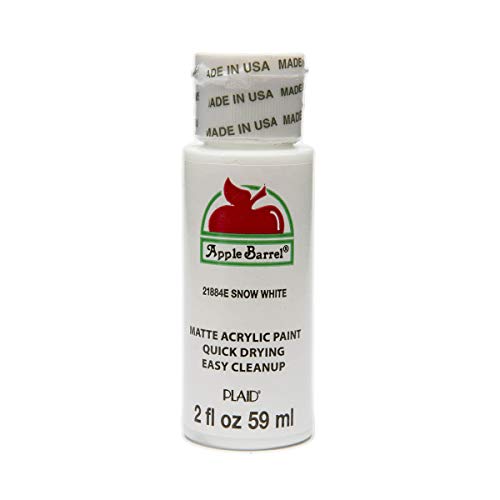 Apple Barrel 21884 Snow White Paint, 2oz - //medicalbooks.filipinodoctors.org