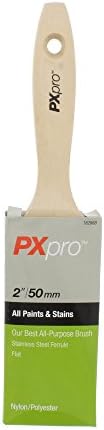 PXpro PX02533 2″ PX Poly/Nylon Beavertail Varnish Paint Brush, 2″