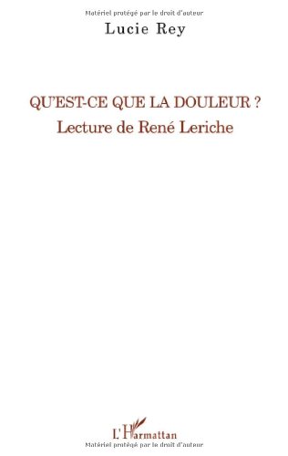 Qu'est-ce que la douleur ?