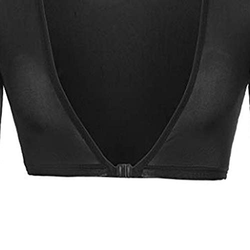 Fheaven 2019 Newest Plus Size Seamless Arm Shaper, Women Sheer Mesh Shirt for Dress (L, Black)
