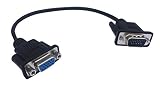 Cerrxian 1ft VGA SVGA 15 Pin HD15 Male to Female Adapter Video Monitor Extension Cable for PC Laptop TV Porjector(mf)
