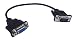 Cerrxian 1ft VGA SVGA 15 Pin HD15 Male to Female Adapter Video Monitor Extension Cable for PC Laptop TV Porjector(mf) primary