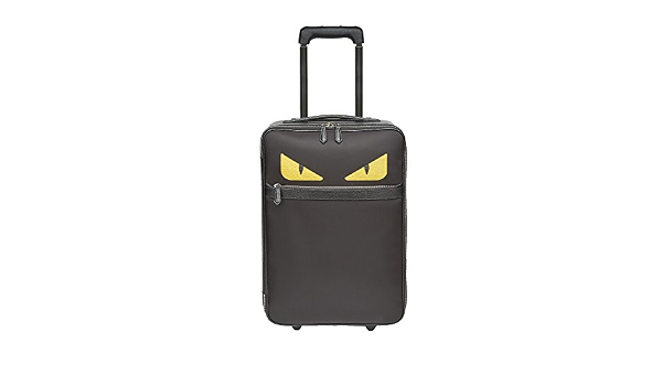 Hombre Fendi Maleta Rígida Grande Maleta de piel negra | Bolsas de viaje *  Freekay