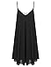 LILBETTER Women's Summer Sexy Sleeveless Strappy Swing Dress(Black M)