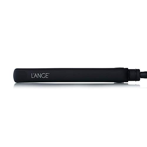 L'ange Hair Aplatir Black Tourmaline Ceramic Flat Iron, Dual Voltage Temperature Control Infused Ion Hair Straightener for Hair, 1" Ionic Infusion Floating Plates with Curved Edges - MSRP $109