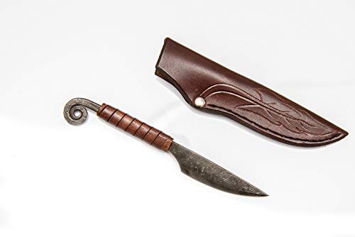 Original Gift - Letter Opener - Hand Forged Knife- Sports- Hand Made Genuine Leather Case- Polished & Hardened Blade - Vintage- Art Collection- Antiquity- Great Gift Idea- by Toferner ...