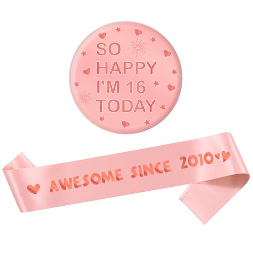 16th Birthday Sash Rose Gold