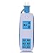 6 USB Charging Station Travel Power Strip Socket Charger with Switch 1.5M/5ft Cord with US Plug USB Output 2.1AMP+1AMP 21W Support 6 Devices Simultaneously (1pcs of Blue)