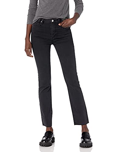 Women's Basic Dark Wash Non-Destructed Skinny Jeans with Stretch