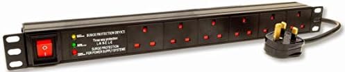 Dynamode PDU-6WS-H-SP-1U 6AC Outlet(s) 1U Black Power Distribution Unit (PDU)