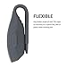 kwmobile 2X Clip Holders Compatible with Fitbit Inspire/Inspire HR - Clip-On Holder Replacement Set - Black/Grey