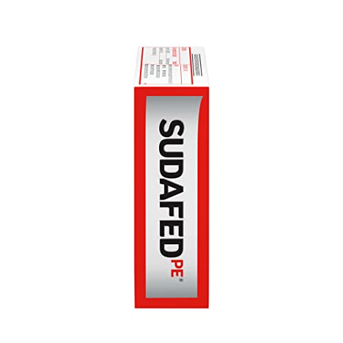 SUDAFED PE NON-DROWSY HEAD CONGESTION + PAIN RELIEF CAPLETS WITH IBUPROFEN 200 MG & PHENYLEPHRINE HCL 10 MG, NASAL DECONGESTANT & NSAID PAIN RELIEVER & FEVER REDUCER, 20 CT
