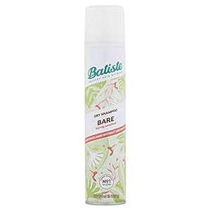 Batiste Dry Shampoo in Bare 200ml, Barely Scented Light Fragrance, No Rinse Spray to Refresh Hair in Between Washes