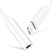 KKYSDWG 2 Pack Headphone Jack Adapter, Headphones Adapter Lighting Connecter to 3.5mm Audio Jack Earphone Extender Jack Stereo for Phone 8/8 Plus/Phone X/Phone 7/7 Plus (White)