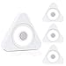 Dream Master Tap Light LED Battery Powered Night Light Wireless Magnet Stick-on Anywhere COB Light for Closets, Attics, Garages, Car, Sheds, Storage Room (4 Pack)