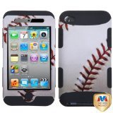 MyBat TUFF Hybrid Protector Cover for iPod touch Generation 4 (Baseball/Black)