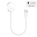 ADDSMILE Short Watch Charging Charger Cable Compatible for Apple Watch Series 3/2/1 38mm 42mm White(1 ft/0.3 m)