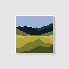 Framed Canvas Wall Art Natural Scenery Canvas Prints Home Artwork Decoration for Living Room,Bedroom - 16x16 inches