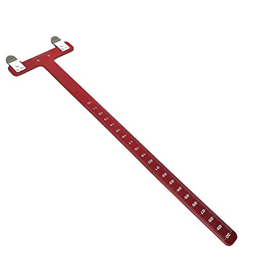 difcuyg5Ozw Outdoor T Square Hunting Archery Recurve Compound Bow Arrow Steel Measuring Ruler Tool - Black