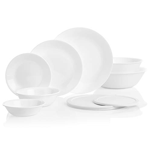 Corelle Vitrelle 78Piece Service for 12 Dinnerware Set, Triple Layer