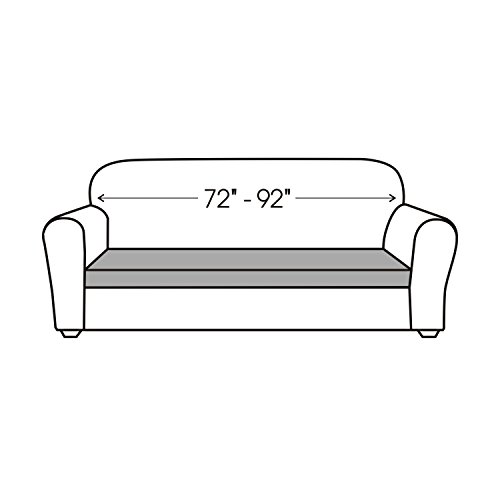 image for Deconovo Jacquard Spandex 2 Pieces Sofa Slipcover Fitted Sofa Cover Se
