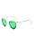 Transparent Frame/ Polarized Green Mirrored Lens