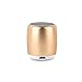 TYLT Mini Boom Bluetooth Speaker (Gold) 3W Output on Bluetooth 4.2 & Up to 4 Hours of Playback on One Charge from This Portable Wireless Speaker with Microphone, Includes Micro USB Charging Cord