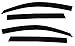 Auto Ventshade [AVS] Low Profile Ventvisor | 2009 - 2017 Chevrolet Traverse, Smoke - 4 pc. | 894020