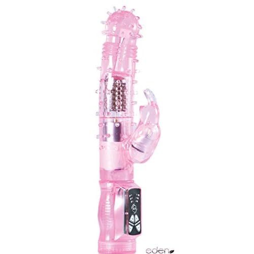 Eden 8.5' Tickle Beaded Studded Rabbit Beginner Powerful Clitoral G Spot Rotating Vibrator Vibe Massager Sex Toy... image