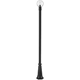 Z-Lite 599PHM-519P-BK Laurent Outdoor Post, 1-Light 60 Watts, Black