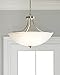 Sea Gull Lighting 7716503-782 Geary Medium Three Light Semi-Flush Convertible Pendant Hanging Modern Light Fixture, Heirloom Bronze Finish